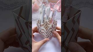 Easy paper craft ideas  Paper crafts DIY  School crafts  Paper tricks  How to make pen holder [upl. by Nniw]