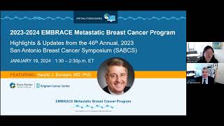 2023 San Antonio Breast Cancer Symposium Update  20232024 EMBRACE MBC Virtual Forum Series [upl. by Liahus]