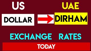 1 USD to AED  Convert US Dollars to Emirati Dirhams Currency Exchange Rates Today [upl. by Akived]