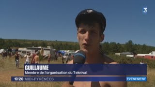 ‎Teknival‬  Prêt de 20000 fêtards sur le plateau du Larzac  Vidéo France 3 MidiPyrénées [upl. by Hgielsel]