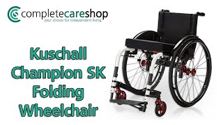 Kuschall Champion SK Folding Wheelchair  The Rigid Wheelchair That Folds [upl. by Anaid749]