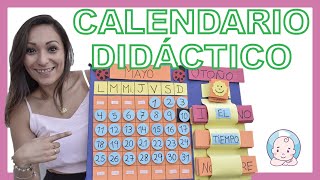 ¿ Cómo hacer un CALENDARIO en CASA para BEBES y Niños tutorial con MISS STEPHY [upl. by Kleper]