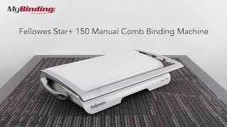 Fellowes Star 150 Manual Comb Binding Machine [upl. by Nnad]