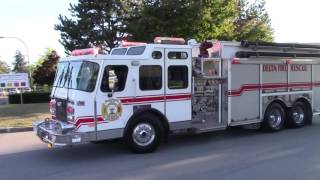 RARE Delta Fire Tanker 1 Responding [upl. by Eirrehs]