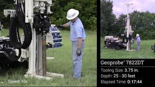 Geoprobe® 7822DT  Driving 375 in Tooling to 30 Feet [upl. by Mcevoy]