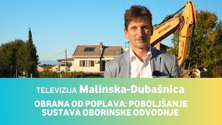 Televizija Malinska  Dubašnica • Obrana od poplava Poboljšanje sustava oborinske odvodnje [upl. by Namwob859]