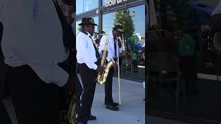 Traditional Brass Band bringing the sound of New Orleans to East Palo Alto California livemusic [upl. by Alison876]