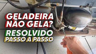 Sua geladeira não gela em cima e nem embaixo  como testar o motor e a placa veja como resolver [upl. by Eadahc]