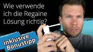 Wie verwende ich die Regaine Lösung richtig Inklusive Bonustipp [upl. by Ophelia]