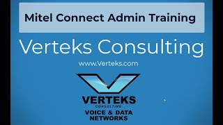 Mitel Connect Admin Training [upl. by Loziram]