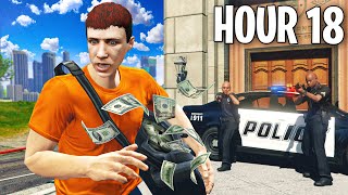 I Spent 24 Hours Robbing Banks in GTA 5 [upl. by Alihet605]