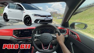 Spent a day with a POLO GTI  Highway POV drive VLOG With Downpipe [upl. by Ayoras]