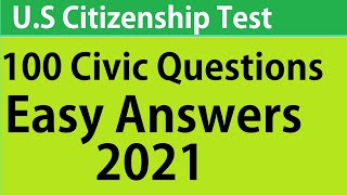 US Citizenship Naturalization Test 2020 OFFICIAL 100 TEST QUESTIONS amp ANSWERS [upl. by Muir21]