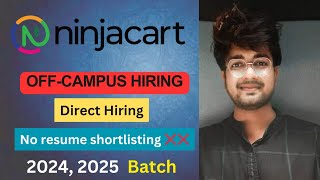 Ninjacart hiring for 2025  2024 batch  Direct online assessment offcampusjobs freshersjobs it [upl. by Eedyaj]