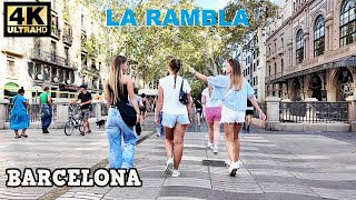 Barcelona Ciudad en Octubre 🌞 La Rambla Walking Tour 2024 Barcelona Spain 4K 60ftps [upl. by Ille]