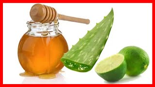 Mezcla Aloe Vera Miel y Limón 🍋 Un Buen Remedio para enfermedades [upl. by Fauver172]