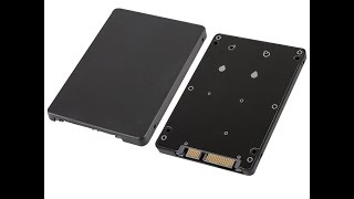 mSATA to SATA Adapter Case  SSD Benchmark [upl. by Atteuqahs]