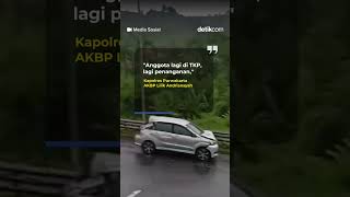 Sejumlah Kendaraan Tabrakan di Tol Cipularang tabrakan tolcipularang [upl. by Laehctim]