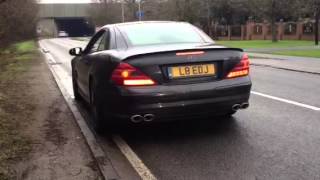 Mercedes SL500 exhaust sound [upl. by Llatsyrc]