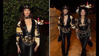 Shanina Shaik channels sultry cowgirl at Vas J Morgan and Jas Mathurs Alist Halloween bash [upl. by Deeyn]