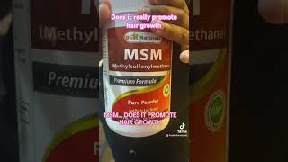 MSM FOR HAIR GROWTH  msm naturalhair hairgrowth msmforhairgrowth [upl. by Silvie]