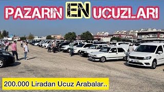 PAZARIN EN UCUZLARI ADANA OTO PAZARINDA 200000 TLden UCUZA SAHİBİNDEN SATILIK ARABALAR [upl. by Annauqal]