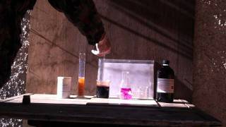 REDOX  ironII sulfate oxidation with permanganate ion [upl. by Dine]