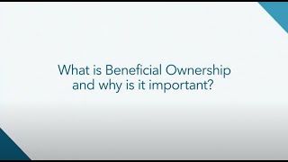 What is beneficial ownership And why is it important [upl. by Kerrill]