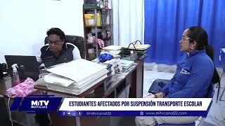 Suspensión del transporte escolar afecta a estudiantes de zonas rurales en Aguachica [upl. by Elrak890]