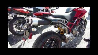 Ducati Hypermotard Stock vs Termignoni Exhaust [upl. by Rodgiva359]