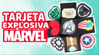 Tarjeta Explosiva Avengers para mi novio EN 5 MINUTOS  Brenda PE [upl. by Lemon]