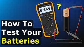 Testing Batteries With a Multimeter  AA Battery Test [upl. by Moffat]