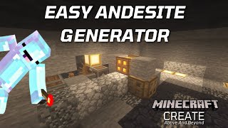 Create Andesite Generator Tutorial  Create Above and Beyond [upl. by Clauddetta]