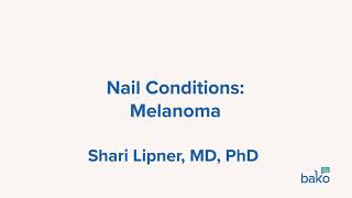 Nail Unit Conditions Melanoma [upl. by Ardnuat]