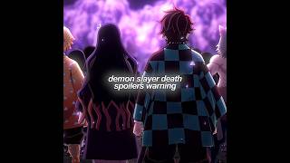 demon slayer death part 1 kimetsunoyaiba demonslayer edit anime shorts [upl. by Anneliese]