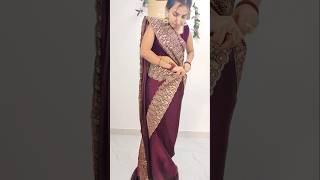 Perfect mermaid style saree draping stepsday 30365 sareedrapings fashion [upl. by Smada842]