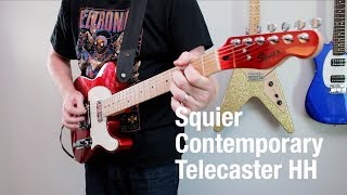 TONE CHECK Squier Contemporary Telecaster RH Guitar Demo  No Talking [upl. by Kelda458]