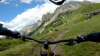 MTB Dolomites  Dantercepies Flow line Selva di Val Gardena [upl. by Rehpotsihrc]