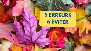 5 ERREURS à éviter pour VALORISER les FEUILLES MORTES [upl. by Panter933]