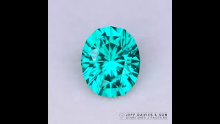 428ct LAB bluegreen Paraiba Garnet  Yttrium Aluminum Garnet [upl. by Mercier174]