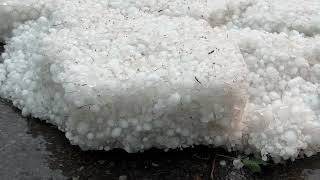 Hailstorm in Calgary August 5 2024 Sage Hill NW Canada [upl. by Shanda891]