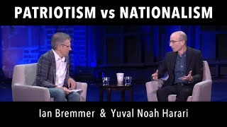 Patriotism VS Nationalism – Yuval Noah Harari amp Ian Bremmer at 92Y [upl. by Glennon937]