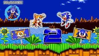 Sonic amp Tails in Sonic The Hedgehog 2 Extended • Sonic Hack [upl. by Ahseikram916]