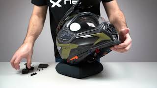 How to Install the Action Camera Supports on the NEXX XWED3 Helmet [upl. by Darej]