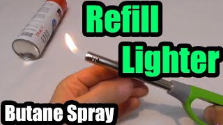 How to refill a lighter Butane Gas [upl. by Neeluj]