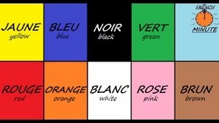 Learn French with Jublie2  French Colors The French Minute [upl. by Rimidalb]