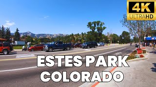 Walking around Riverwalk amp Downtown Estes Park  Colorado  4K Walking Tour  American Travel Vlog [upl. by Eiramrefinnej514]