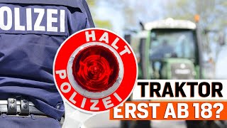 TraktorFührerschein mit 16 bald verboten [upl. by Jerrol]