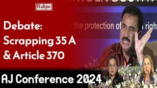 Tariq Naqash amp Nasim Zehra  Scrapping Article 370  JampK  Asma Jahangir Conference  Wahjoc Kashmir [upl. by Elsbeth]