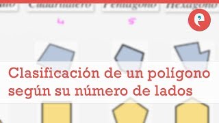 Clasificación de un polígono según su número de lados [upl. by Ilera763]